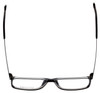 Top View of Vivid Designer Reading Eyeglasses 891 Black/Blue Light Filter+A/R  CHOOSE POWER
