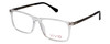 Profile View of Vivid Designer Reading Eyeglasses 891 Crystal/Blue Light Filter+A/R CHOOSE POWER