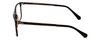 Side View of Vivid Designer Reading Eyeglasses 891 Matte Demi Tortoise/Blue Light Filter+A/R