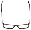 Top View of Vivid Designer Reading Eyeglasses 891 Matte Demi Tortoise/Blue Light Filter+A/R