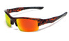 Grand Banks Designer Polarized Sunglasses 7072 in Tortoise with Red Mirror Lens