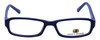 Front View of Body Glove Blue Light Filter + A/R Eyeglasses BB128 in Black Blue KIDS SIZE 49mm