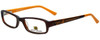 Profile View of Body Glove Eyeglasses BB128 in Brown KIDS SIZE 49mm with Blue Light Filter + A/R