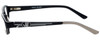 Side View of Body Glove Eyeglasses BB128 in Black KIDS SIZE 49mm with Blue Light Filter + A/R