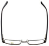 Top View of Body Glove Eyeglasses BB110-GUN in Gunmetal KIDS SIZE with Blue Light Filter + A