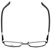 Top View of Body Glove Eyeglasses BB117-BLK in Black KIDS SIZE with Blue Light Filter + A/R
