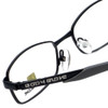 Close up View of Body Glove Eyeglasses BB117-BLK in Black KIDS SIZE with Blue Light Filter + A/R
