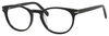 Esquire Designer Unisex Oval Frame Eyeglasses EQ1510 in Shiny Black-50 mm Custom Lens