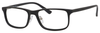 Esquire EQ1531 Mens Rectangular Frame Eyeglasses in Matte Black 55 mm RX SV
