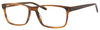 Esquire EQ1566 Mens Rectangle Frame Eyeglasses in Brown Amber 57 mm CHOOSE POWER