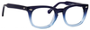 Ernest Hemingway H4668 Unisex Round Eyeglasses in Blue Fade 48 mm Custom Lens