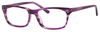 Profile View of Ernest Hemingway H4684 Unisex Blue Light Blocking Filter+ A/R Lenses Purple 53 m