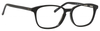 Ernest Hemingway H4698 Unisex Oval Eyeglasses in Shiny Black 52 mm