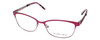 Ernest Hemingway H4686 Semi-Rimless Eyeglasses in Burgundy/Red 51 mm Custom Lens