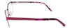 Side View of Ernest Hemingway H4686 Unisex Blue Light Blocking Filter+A/R Lenses Burgundy 51