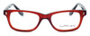 Ernest Hemingway H4617 Unisex Rectangular Frame Eyeglasses Red Crystal/Black 52 mm