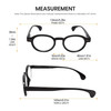 Calabria Elite Designer Unisex Round Reading Glasses R217 Professor Type 46 mm