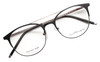 Ernest Hemingway H4810 Unisex Round Frame Eyeglasses in Satin Black/Navy 52 mm RX SV