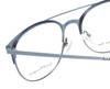Ernest Hemingway H4810 Unisex Round Frame Eyeglasses in Satin Black/Navy 52 mm Progressive