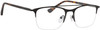 Ernest Hemingway Single Vision Rx Eyeglasses 4813 Semi-Rimless Black&Tortoise 52