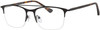 Ernest Hemingway Designer Reading Glasses H4813 Semi-Rimless Black&Tortoise 52mm
