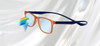 Ernest Hemingway Blue Light Filter& A/R Lenses H4825 Reading Glasses Black/Amber