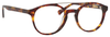 Ernest Hemingway H4826 Unisex Round Frame Eyeglasses in Shiny Tortoise 50 mm Custom Lens