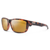 Profile View of Suncloud Mayor Polarized Sunglasses Unisex Acetate Classic Retro in Matte Tortoise with Polar Sienna Mirror