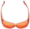 CALABRIA 6000ORG Economy Fitover Safety Glasses with 100%UV PROTECTION IN ORANGE