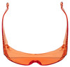 Calabria 1003 Anti Splash Safety Glasses Fitover w/ 100% UV PROTECTION IN ORANGE