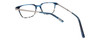 Eyebobs Above Board 607 Designer Unisex Square Eyeglasses in Shiny Blue Tortoise Eyeglasses 50 mm