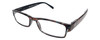Calabria Mira Rectangle Designer Reading Glasses 50mm Swirl Purple,Brown,Orange