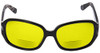 Vera Wang Designer Polarized Bi-Focal Sunglasses Flint Black/Brown Marble 57mm