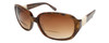 Vera Wang Designer Polarized Bi-Focal Sunglasses Flint Black/Brown Marble 57mm