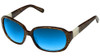 Vera Wang Designer Polarized Bi-Focal Sunglasses Flint Black/Brown Marble 57mm