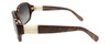 Vera Wang Designer Polarized Bi-Focal Sunglasses Flint Black/Brown Marble 57mm