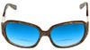 Vera Wang Designer Polarized Bi-Focal Sunglasses Flint Black/Brown Marble 57mm