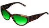 Vera Wang Designer Polarized Bi-Focal Cateye Sunglasses Graphite Tortoise 58mm