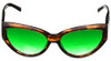 Vera Wang Designer Polarized Bi-Focal Cateye Sunglasses Graphite Tortoise 58mm