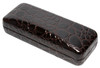 Calabria Feducci Tanner Eyeglass/Sunglass Crocodile Print Hard Case Syn. Leather