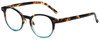 Profile View of M Readers Designer Blue Light Block Reading Glasses 101-DEMBU Tortoise Fade 44mm