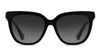 Front View of Hilary Duff 121082 Designer Blue Light Blocking Reading Glasses in Silver 52mm N