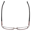 Top View of FACE Stockholm Blush 1302-5408 Designer Blue Light Block Reading Glasses Purple