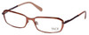 Profile View of FACE Stockholm Believe 1311-5402 Blue Light Blocking Reading Glasses in Copper N