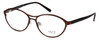 Profile View of FACE Stockholm Smashing 1348-5203 Blue Light Blocking Reading Glasses in Brown N