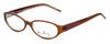 Profile View of Vera Bradley Designer Blue Light Block Reading Glasses 3022-FP Floral Pink 52mm