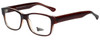 Profile View of 2000 and Beyond Designer Blue Light Blocking Reading Glasses 3079 in Brown 60mm