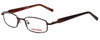 Profile View of Converse Designer Blue Light Blocking Reading Glasses Ambush Brown 45mm 20 Power