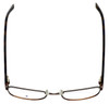 Top View of Argyleculture Designer Blue Light Blocking Reading Glasses Seger in Olive 54mm N