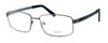 Calabria Designer Blue Light Blocking Reading Glasses Big & Tall 12 in Gunmetal